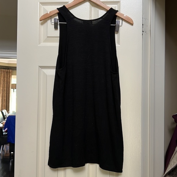 Wilfred Free Black Flowy Ornella Side Slit Tank Top Women’s Size M - Picture 6 of 8
